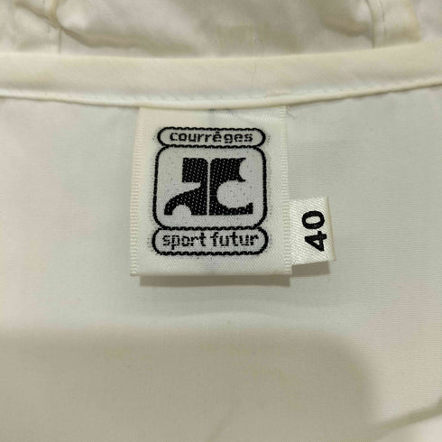 クレージュ courreges 80-90s MADE INITALY ポリコットン ジップアップパーカー メンズ 40