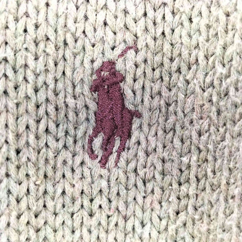 ポロバイラルフローレン Polo by RALPH LAUREN 90S ポニー刺しゅう コットンニット メンズ xxl