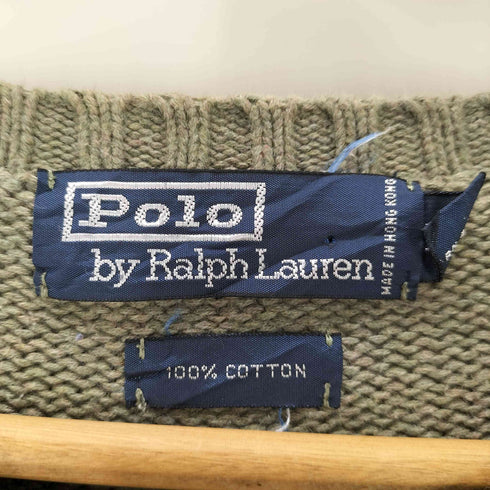 ポロバイラルフローレン Polo by RALPH LAUREN 90S ポニー刺しゅう コットンニット メンズ xxl