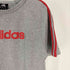 アディダス adidas 00S 3ストライプ ロゴ 刺繍 クルーネック Tシャツ メンズ import:M