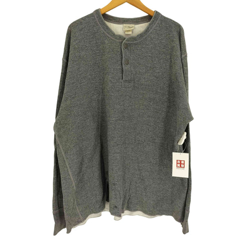 エルエルビーン L.L.Bean 裏地ウォーム ヘンリーネック L/S Tシャツ ビッグサイズ 猫目ボタン メンズ 2XL