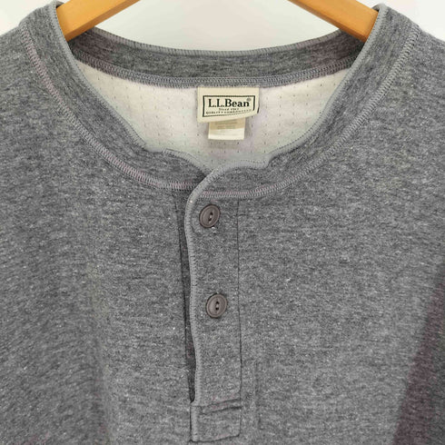 エルエルビーン L.L.Bean 裏地ウォーム ヘンリーネック L/S Tシャツ ビッグサイズ 猫目ボタン メンズ 2XL