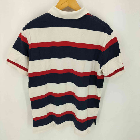 ポロバイラルフローレン Polo by RALPH LAUREN スモールポニー刺繍 ボーダー鹿の子ポロシャツ メンズ