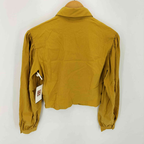 ザラ ZARA mustard semi crop shirt レディース import:XS