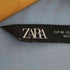 ザラ ZARA プリーツスリーブ クロップド ポプリンシャツ レディース import:M