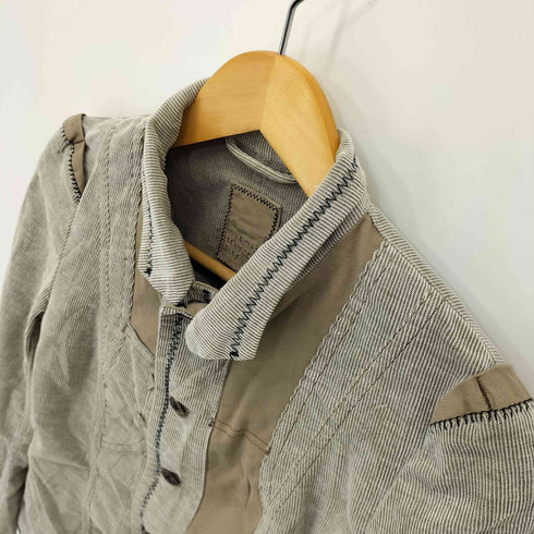 マリテフランソワジルボー MARITHE FRANCOIS GIRBAUD 素材ドッキング L/S デザインジャケット レディース EUR:38
