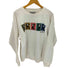 santee hvyw MADE IN USA 90S フロントプリントスウェット メンズ import:L