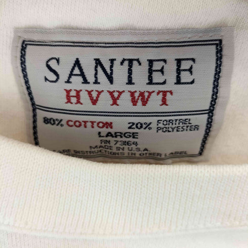 santee hvyw MADE IN USA 90S フロントプリントスウェット メンズ import:L