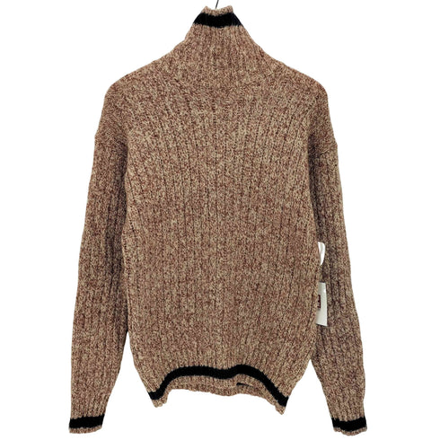 CARTLE ARCHE リブライン ウール100 タートルネックニット メンズ import:L