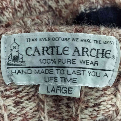 CARTLE ARCHE リブライン ウール100 タートルネックニット メンズ import:L