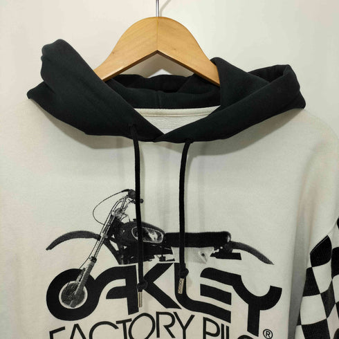 オークリー OAKLEY FACTORY PILOT 袖チェッカー切替 プルオーバーパーカー メンズ import:M