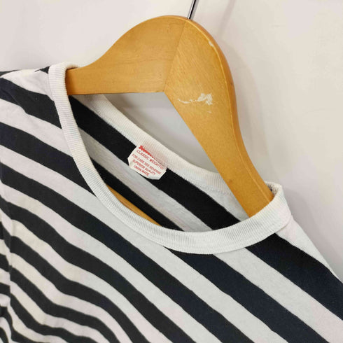 ヘルスニット Healthknit UNION MADE クルーネックS/S ボーダーTシャツ レディース