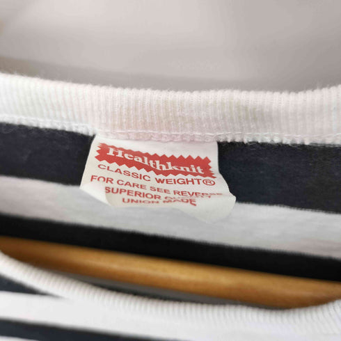 ヘルスニット Healthknit UNION MADE クルーネックS/S ボーダーTシャツ レディース