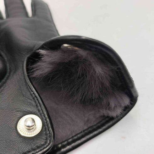DENTS 英国製 Hairsheep and Rabbit Fur lining Gloves ヘアシープグローブ ラビットファーライニング メンズ 8