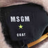 エムエスジーエム MSGM MADE IN ITALY ウエストベルト モヘア混 シャギーニットガウンコート メンズ UK:40