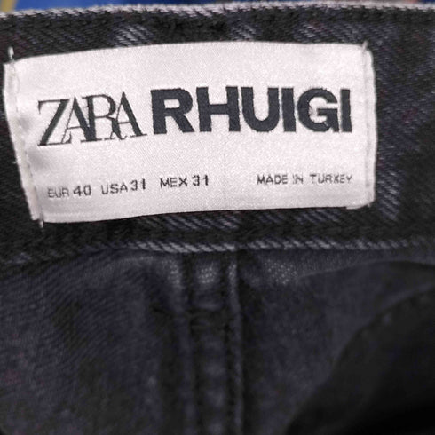 ザラ ZARA RHUIGI ブラックデニムパンツ メンズ 40