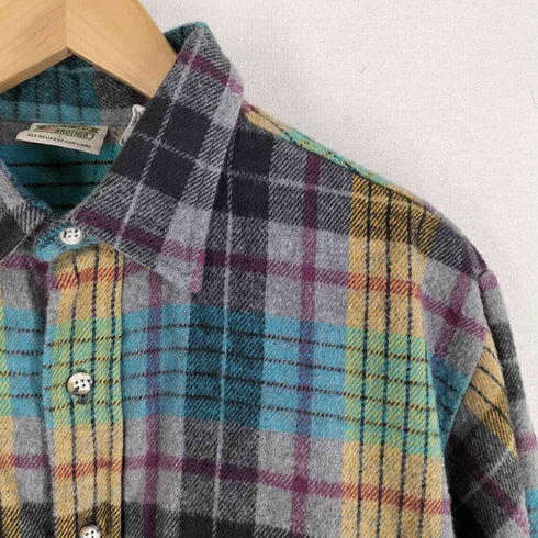 ファイブブラザー FIVE BROTHER 90S ヘビーネルシャツ メンズ JPN:L