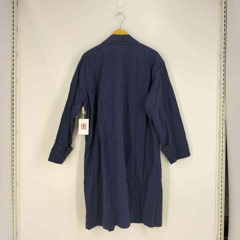 ヨウジヤマモト Yohji Yamamoto WORK SHOP 比翼ボタン コットンナイロン ステンカラーコート メンズ