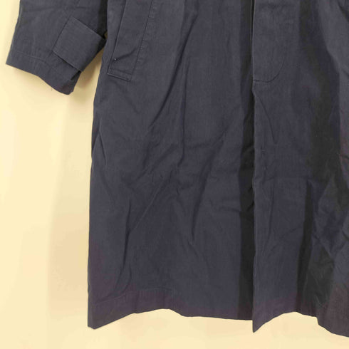 ヨウジヤマモト Yohji Yamamoto WORK SHOP 比翼ボタン コットンナイロン ステンカラーコート メンズ