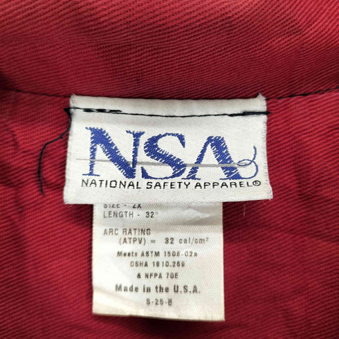 NSA MADE IN USA 企業ロゴジップアップブルゾン メンズ 2X