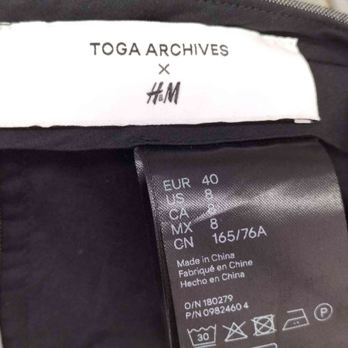 トーガアーカイブス TOGA ARCHIVES zip leg wide pants レディース 40