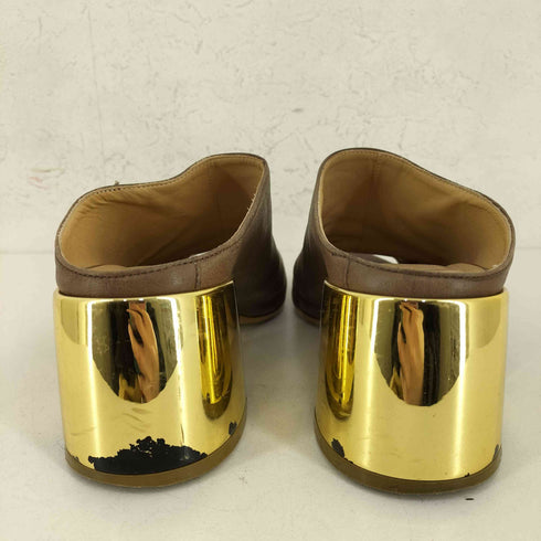 エムエムシックスメゾンマルジェラ MM6 Maison Margiela ヒール レザーサンダル レディース EUR:36
