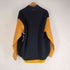 ザサカキ the Sakaki LEATHER STADIUM JUMPER Navy × Mustard メンズ JPN:L