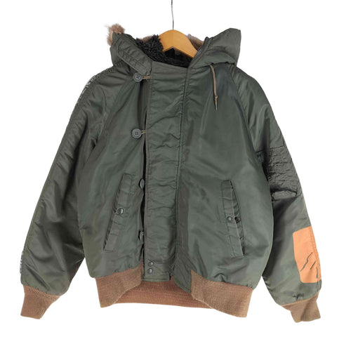 スピワック SPIEWAK ×GEEK OUT STORE SPECIAL SLEEVE N2-B JACKET 3 90s USA製 N-2Bフライトジャケット ヒートリアクティブプリント メンズ 38