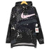ナイキ NIKE 総柄 裏起毛 スウッシュプリント サイドスリット プルオーバー パーカー メンズ import:M