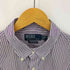ポロバイラルフローレン Polo by RALPH LAUREN CUSTOM FIT スモールポニー刺繍ストライプシャツ メンズ import:XL