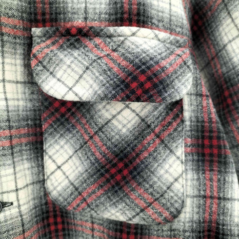 ペンドルトン PENDLETON 00S タータンチェック ウール オープンカラーシャツ メンズ JPN:M