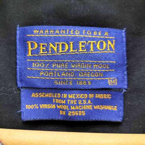 ペンドルトン PENDLETON 00S タータンチェック ウール オープンカラーシャツ メンズ JPN:M