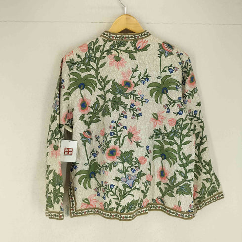 フェイデッドグローリー FADED GLORY ボタニカル柄 ノーカラージャケット レディース L