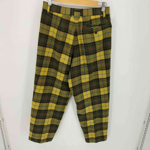 イッセイミヤケメン ISSEY MIYAKE MEN 80S ウールナイロンチェックテーパードパンツ メンズ JPN:L