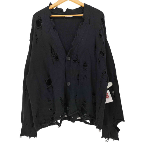 ザラ ZARA ダメージ加工 ニット カーディガン メンズ S-M