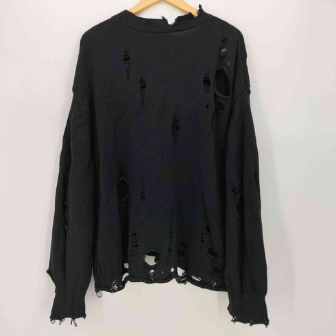 ザラ ZARA ダメージ加工 ニット カーディガン メンズ S-M