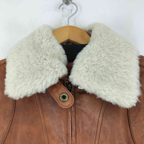バナナリパブリック BANANA REPUBLIC 襟ボア ラムレザージャケット レディース JPN:M