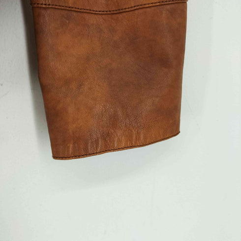 バナナリパブリック BANANA REPUBLIC 襟ボア ラムレザージャケット レディース JPN:M