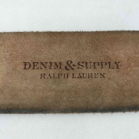 デニムアンドサプライ ラルフローレン DENIM & SUPPLY RALPH LAUREN フラワー柄 カービングデザイン レザーベルト メンズ
