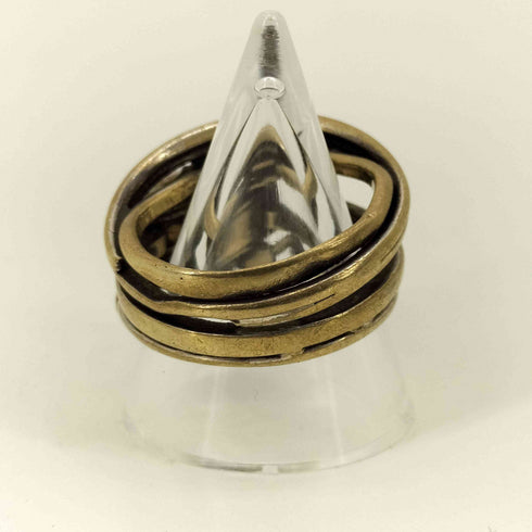 メゾンマルタンマルジェラ Maison Martin Margiela 手錠モチーフ 真鍮 4連リング メンズ 17号