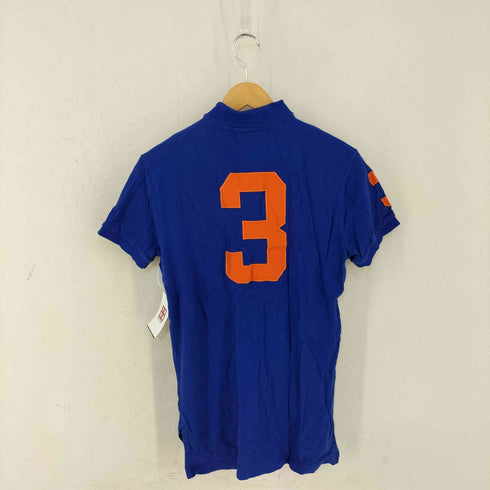 ポロラルフローレン POLO RALPH LAUREN CUSTOM FIT 鹿の子 ダブルポニー刺繍 ポロシャツ バックナンバー 3 メンズ JPN:M