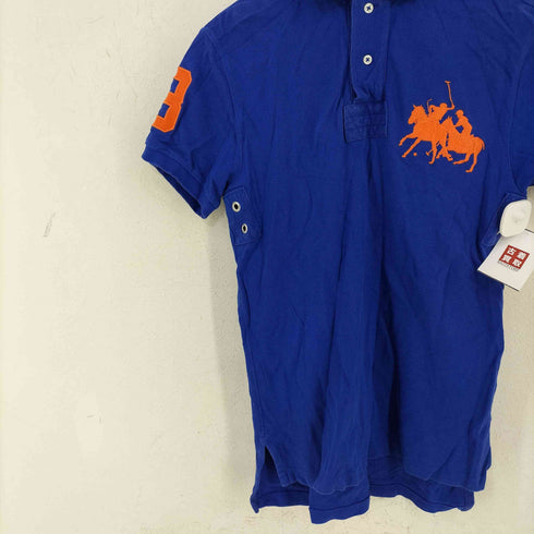 ポロラルフローレン POLO RALPH LAUREN CUSTOM FIT 鹿の子 ダブルポニー刺繍 ポロシャツ バックナンバー 3 メンズ JPN:M