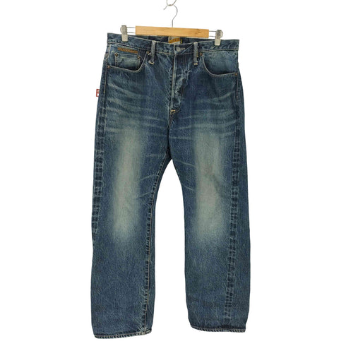 CORE FIGHTER 日本製 バックポケット刺しゅう ストレートデニムパンツ 赤耳 メンズ 34