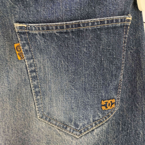 CORE FIGHTER 日本製 バックポケット刺しゅう ストレートデニムパンツ 赤耳 メンズ 34
