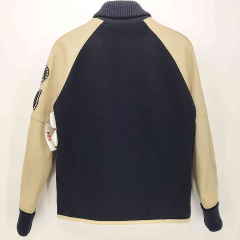 ヒステリックグラマー HYSTERIC GLAMOUR ワッペン付袖レザースタジャン メンズ JPN:S
