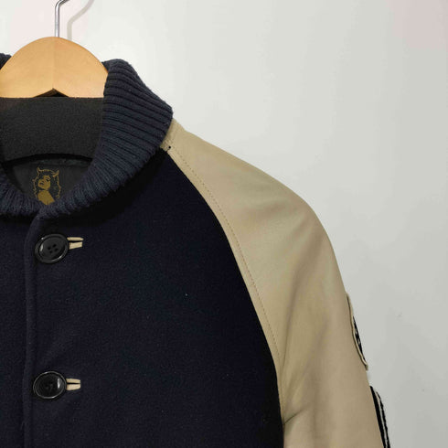 ヒステリックグラマー HYSTERIC GLAMOUR ワッペン付袖レザースタジャン メンズ JPN:S
