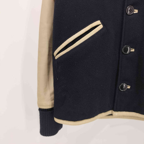 ヒステリックグラマー HYSTERIC GLAMOUR ワッペン付袖レザースタジャン メンズ JPN:S