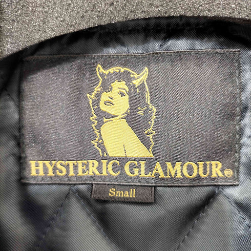 ヒステリックグラマー HYSTERIC GLAMOUR ワッペン付袖レザースタジャン メンズ JPN:S
