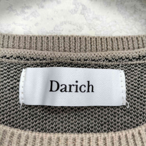 ダーリッチ Darich 24AW DDロゴ バイカラーニット ワンピース レディース FREE