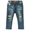 ヒューマンメイド HUMAN MADE PW RELAX DENIM PANTS リラックスデニム ダメージ&リペア 加工 デニムスウェット メンズ JPN:XL